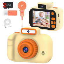 Kids Camera with 32GB SD Card, Full HD Digital Camera for Kids, Birthday Gift for Boys and Girls