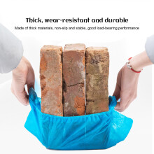 100pcs Breathable Non-Woven Shoe Covers 40x15cm Anti-Slip Overshoes