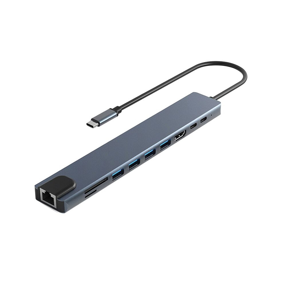 10 In 1 Usb C Hub 4K30hz Docking Station Type C To Hdtv-Compatible Rj45 Ethernet Pd100w 4712181594624