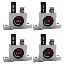 4X 1/4 Pneumatic Turbine Vibrators Silent Industrial Vibrator for Hopper Pneumatic Vibrator Oscillator  Type K8