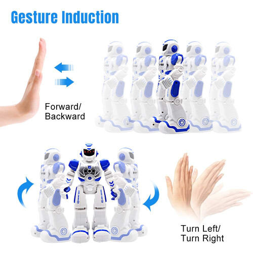 Programmable RC Robot Toy for Kids with Infrared Gesture Control, Dancing Singing Educational Gift 1