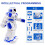 Programmable RC Robot Toy for Kids with Infrared Gesture Control, Dancing Singing Educational Gift 4