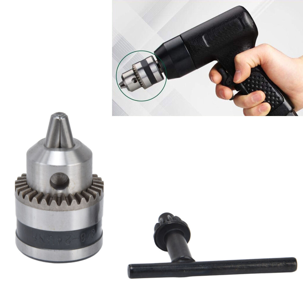 Keyless 3-Jaw Drill Chuck Converter Stainless