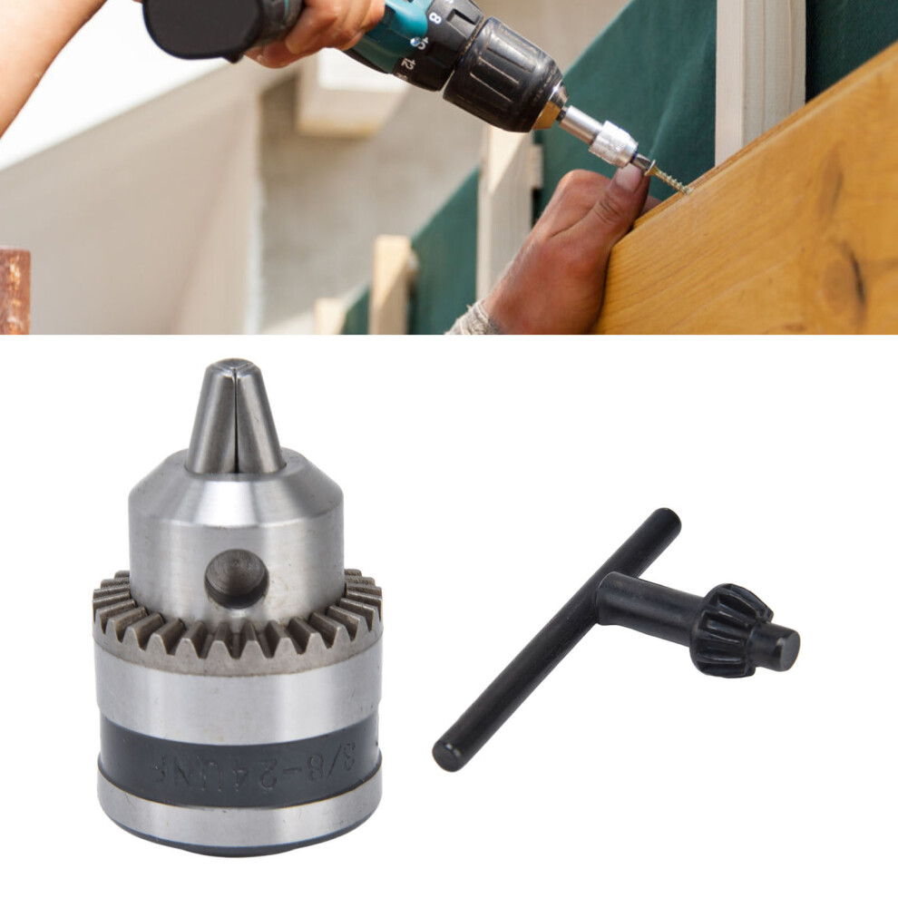 Stainless Steel Keyless Drill Chuck 3 Jaw 0.6-6mm
