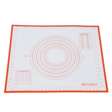 Silikon-Backmatte für Teig und Fondant, 50x60cm, Rot