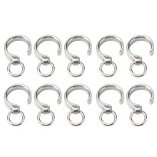 10pcs Stainless Steel Bird Foot Rings for Parrot Training & Outdoors