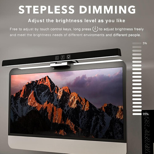 Monitor Light Bar with EyeCaring LED, Dimmable Touch Control, USB Powered Screen Lamp for Home Office 1
