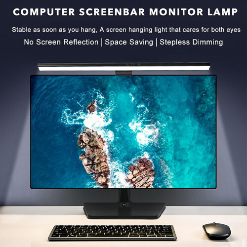 Monitor Light Bar with EyeCaring LED, Dimmable Touch Control, USB Powered Screen Lamp for Home Office 2