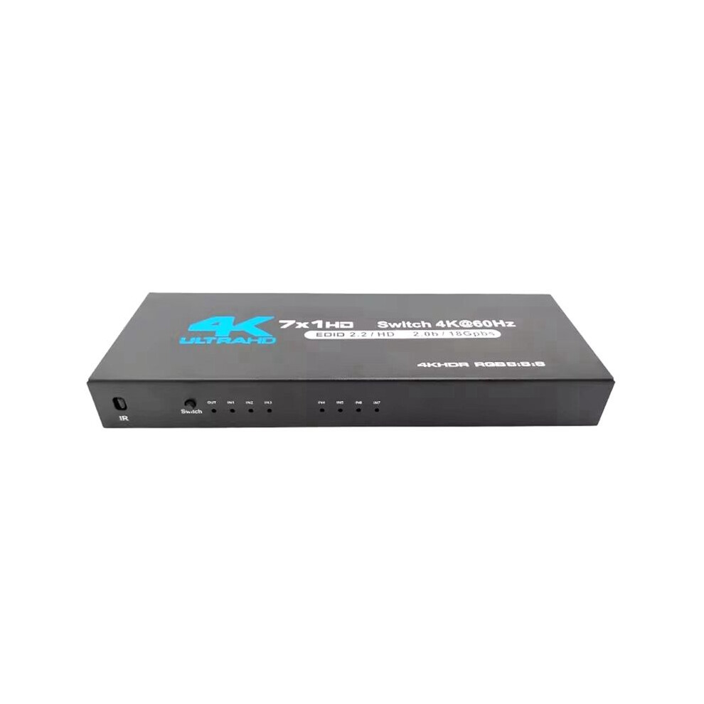 7-Port -Compatible 2.0 4K@60Hz, Hdr Support, Hdcp 2.2 7X1 -Compatible Audio Video Switcher Converter (Eu) 6033072549393