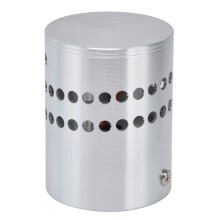 RGB Spiral Hole LED Wall Lamp 3W Aluminum Surface Mount 7.2cm