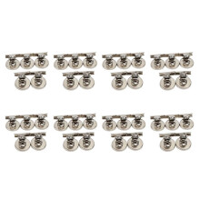 40 Piezas Iman de Nevera Clips Mensaje Nota Titular Agarre Magnetica Oficina en Casa de Metal