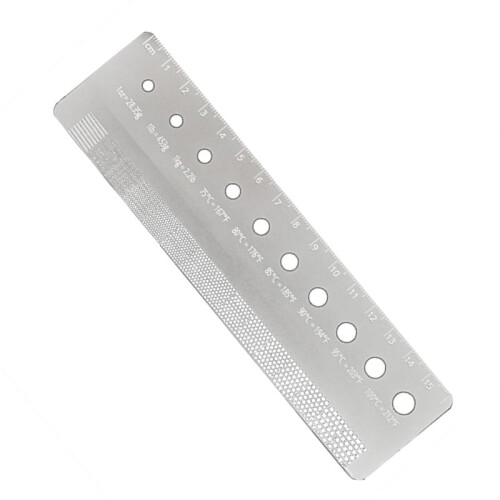 Grinds Reference Card Coffee Grinds Size Ruler Metal Grinds Size Reference Card Essential Tool Coffee Enthusias 1