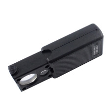 Handheld Illuminated Microscope 30X 60X with Dual Magnification and BuiltIn LED Light for Inspection
