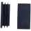 Plastic Rectangle Blanking End Tube Caps Inserts 25X50mm 180Pcs Black 4