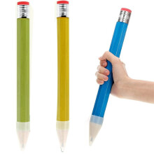 12 Pcs Wooden Jumbo Pencils for Prop, Funny Pencil Huge Pencil 14 Inch Pencil for Home And School Supplies