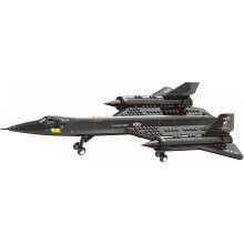 SR71 Blackbird Model Building Blocks Set, StealthInspired Military Aircraft Kit for Kids and Adults