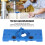 ABS Hinge Hole Saw Jig for Concealed Hinge Drilling, Blue, 35mm 3