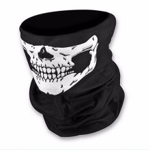 Halloween Mask Scary Skull Chin Mask Skeleton Gloves for Performances, Parties, Dress , Festivals (12 Pieces)