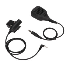 2-Way Radio Microphone 7.1mm for Xiaomi 1S/2S, PU Material, Black