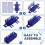 4 Pezzi Supporto per Provette In Plastica Supporto per Provette Supporto per Provette Staccabile per Provette da 16 mm 40 Fori 3