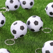 Paquete de 24 Llaveros de FúTbol , Llaveros de Pelota AntiestréS de FúTbol, Llaveros de Pelota Deportiva, Premio de Carnaval Escolar para
