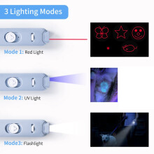 Cat Laser Toys, 2 in 1 Laser Pointer Cat Toys,Interactive Cat Toys for Indoor Cats, Light Modes Cat Wand Toy