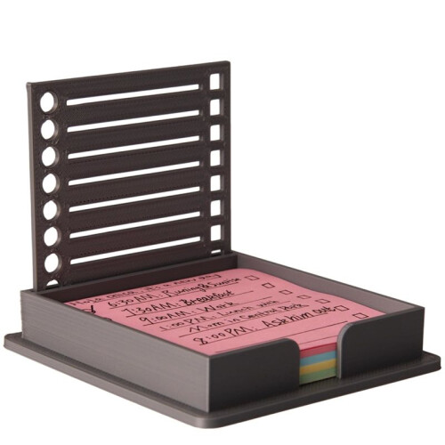 Sticky Note Holder with Stencil, Sticky Note Dispenser Compatible with Note, Note Organizer for Note Pad,A 1