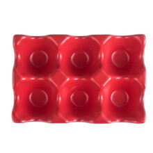 Forniture per La Cucina Vassoio per Uova Portauova Forniture per Stoviglie In Ceramica per La Casa Vassoio per Uova Vassoio per Uova Rosso