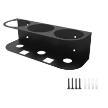 All-Purpose Sprays Bottle Holder Easy Install Wall Mount Hardware Included Heavy-Duty Powder Coated Storage Rack,3 Holes