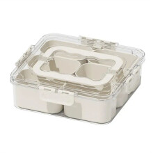 Grades Divididas Bandeja de Servir Caixa de Armazenamento Portátil Subformato Caixa Separadora de Temperos para Manter Frescos Lanche Frutas Caixa de