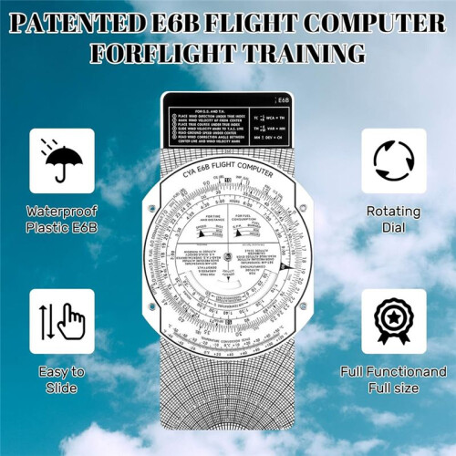 E6b Flight Calculator Flight Computer Calculator Essential Flying Training Student Tools for Flight Flying Training 1