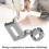 10X Kit Creatore di Patchwork DIY E Righello per Cucire Stelo per Righello Movimento Libero Rammendo 4