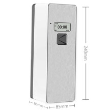2X Free Standing Wall-Mounted Home Odor Neutralizing Automatic Air Freshener Fragrance Aerosol Spray Dispenser Silver