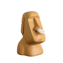 Easter Island Stone Statue Paper Towel Box Home Decoration Statue Retro Living Room Decoration Home Accessories E