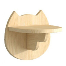 Plateforme D'Escalade pour Chat, Plate-Forme Murale, Petit Cadre D'Escalade pour Chat en Bois Massif A