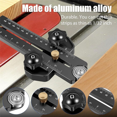 Enduring Thin Rip Jig Table Saw Jig Safe Woodworking Tools Fast Thin Ripping Precise Fine Cutting Thin Rip Jig 2