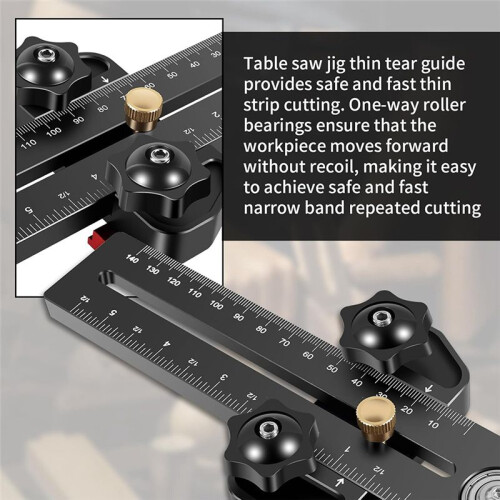 Enduring Thin Rip Jig Table Saw Jig Safe Woodworking Tools Fast Thin Ripping Precise Fine Cutting Thin Rip Jig