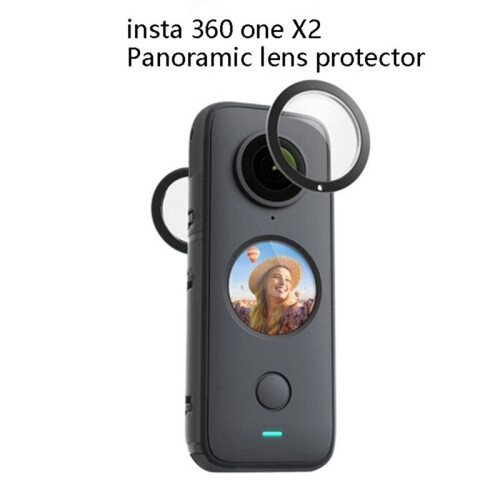 6x Protections D'Objectif Corps de Caméra Jeux de Couverture de Protection avec Adhésif pour Insta 360 ONE X2 2