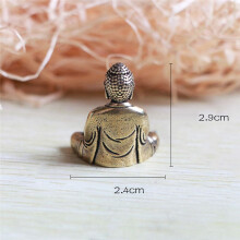 3X  Buddha Statue Bronze Buddha Statue Chinese Buddhism Pure Copper Bronze Sakyamuni Buddha Statue