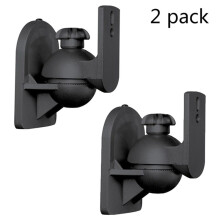 3X Universal Drehbare Square Lautsprecher Wandhalterung Standhalterung 1 Paar Schwarz