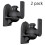 3X Universal Rotatable Speaker Wall Mount Stand Bracket 1 Pair Black 1