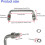 304 Stainless Steel Folding Handle 90 Degree Folding Pull Handle,Cabinet Handle Toolbox Handle,2 Pack Hole Center 4.72in 6