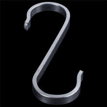 3X Stainless Steel S Shape Hooks Powerful Kitchen Hanger Clasp Rack Clothes Holder, 19X19mm