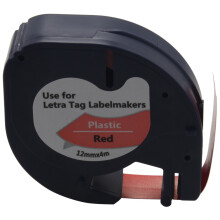 10Pcs 91201 12mm Compatible for Letratag Tape Plastic Label Tape Self-Adhesive Tape Mixed Color Tape