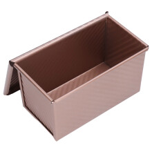 Carbon Steel Loaf Pan with Lid, 21.5x12x11.2cm, Easy Demoulding