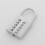 3X Anti-Theft Button Combination Padlock Digit Push Password Lock Zinc Alloy Security Lock Suitcase Luggage Coded Lock 7
