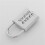 3X Anti-Theft Button Combination Padlock Digit Push Password Lock Zinc Alloy Security Lock Suitcase Luggage Coded Lock 8