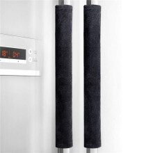 3X Couvercle de la Poignee de la Porte Du Refrigerateur pour Appareils de Cuisine Decor Poignees Gants de Protection Antiderapantes Noir