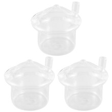 3X Mushroom-Shaped Hanging Glass Planter Vase Rumble Fish Tank Terrarium Container Home Garden Decor