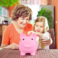 Large Piggy Bank, Unbreakable Plastic Money Bank, Coin Bank for Girls and Boys, Practical Gifts for Birthday()